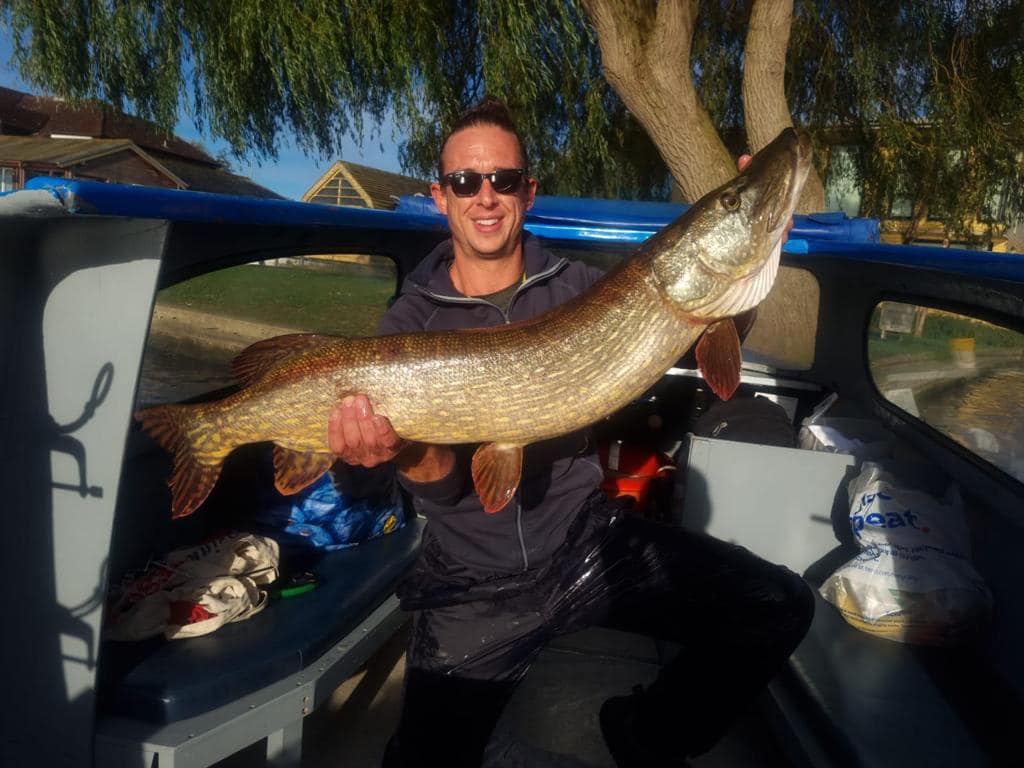 Fishing Boat Hire from Wroxham Launch Hire Pike caught