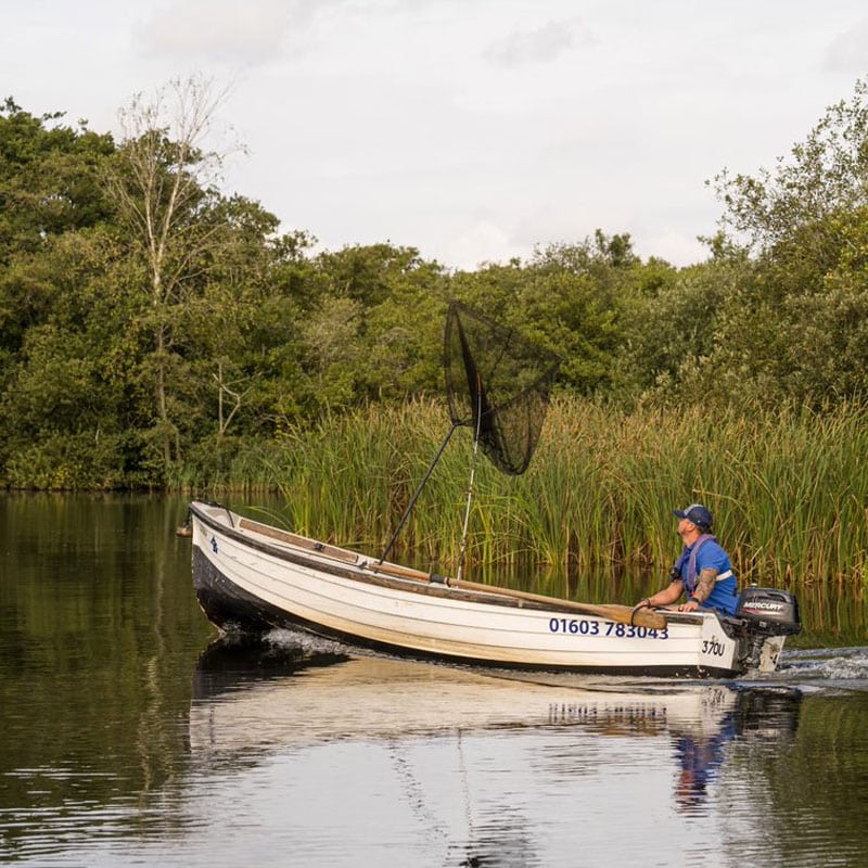 Dell Quay Dory Fishing Boat Hire at Wroxham