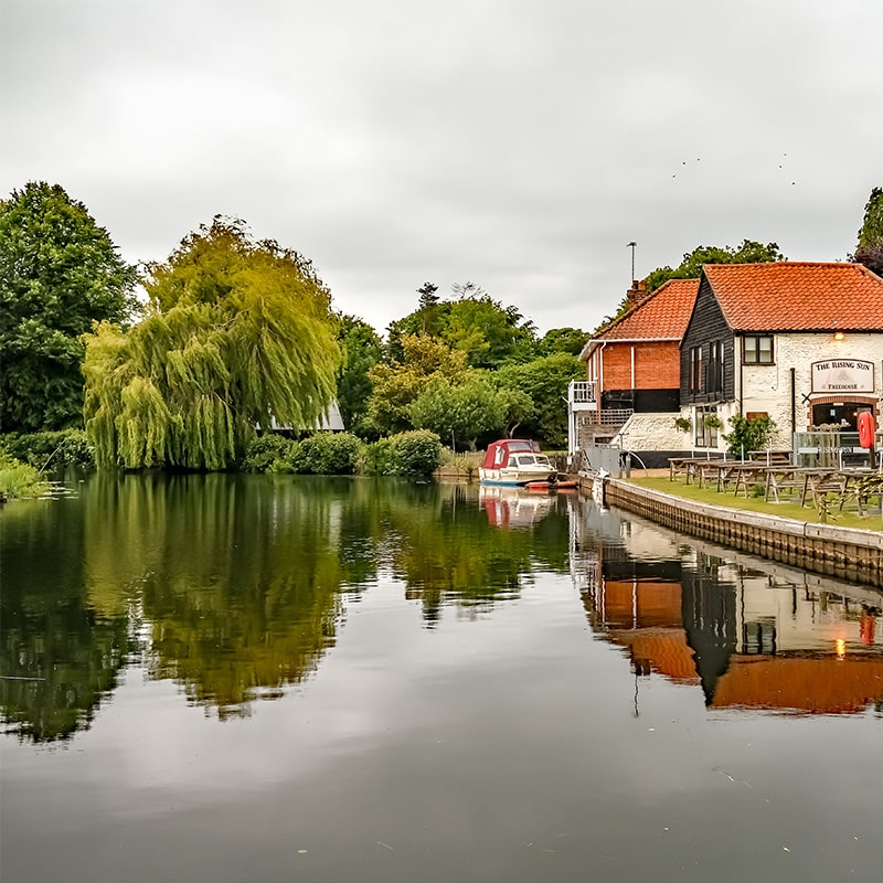 River Bure: The River Bure runs through Wroxham and offers opportunities for fishing. It is known for a variety of fish species including roach, bream, perch, pike, and sometimes even carp.